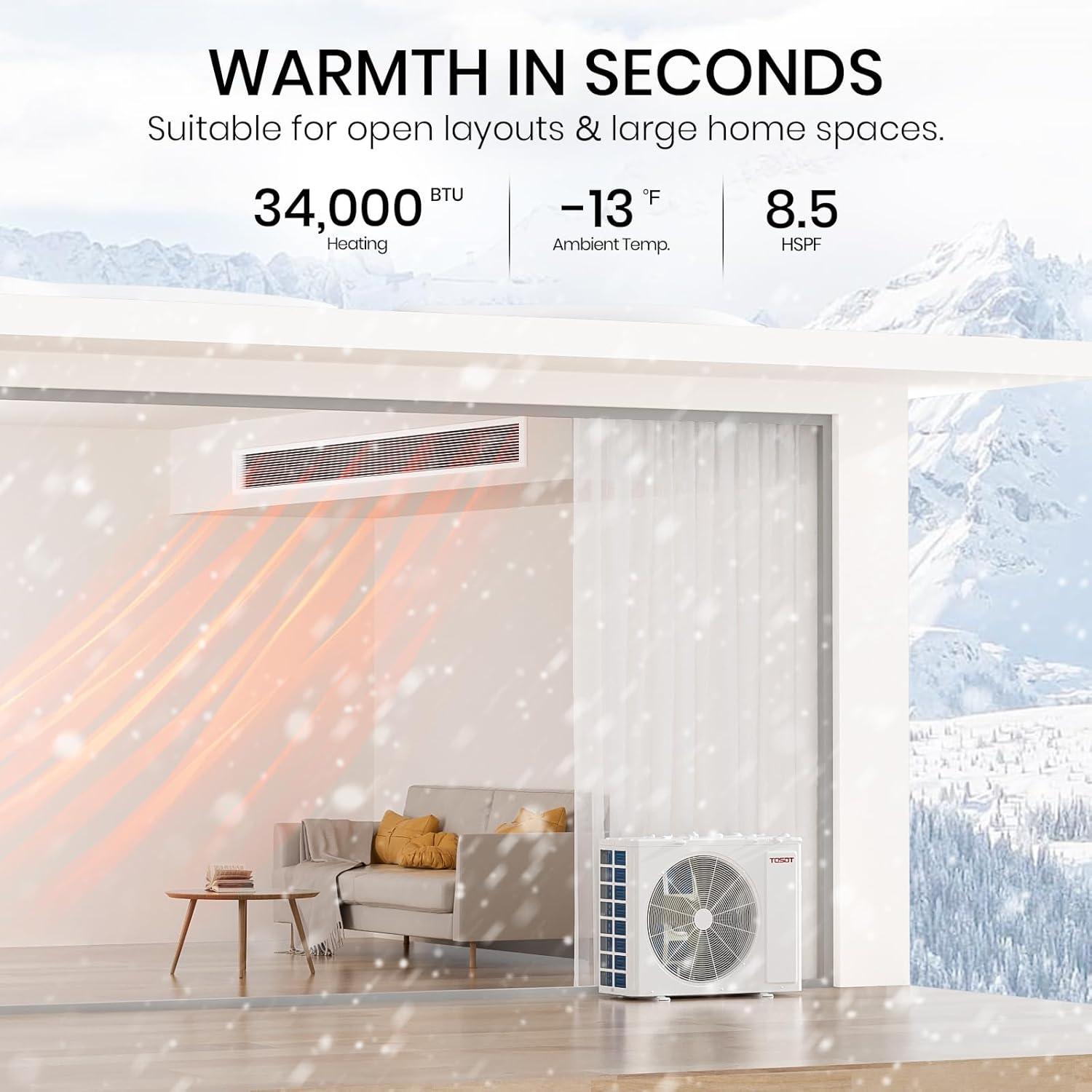 TOSOT 34,000 BTU Ducted Mini Split Review—Buy?