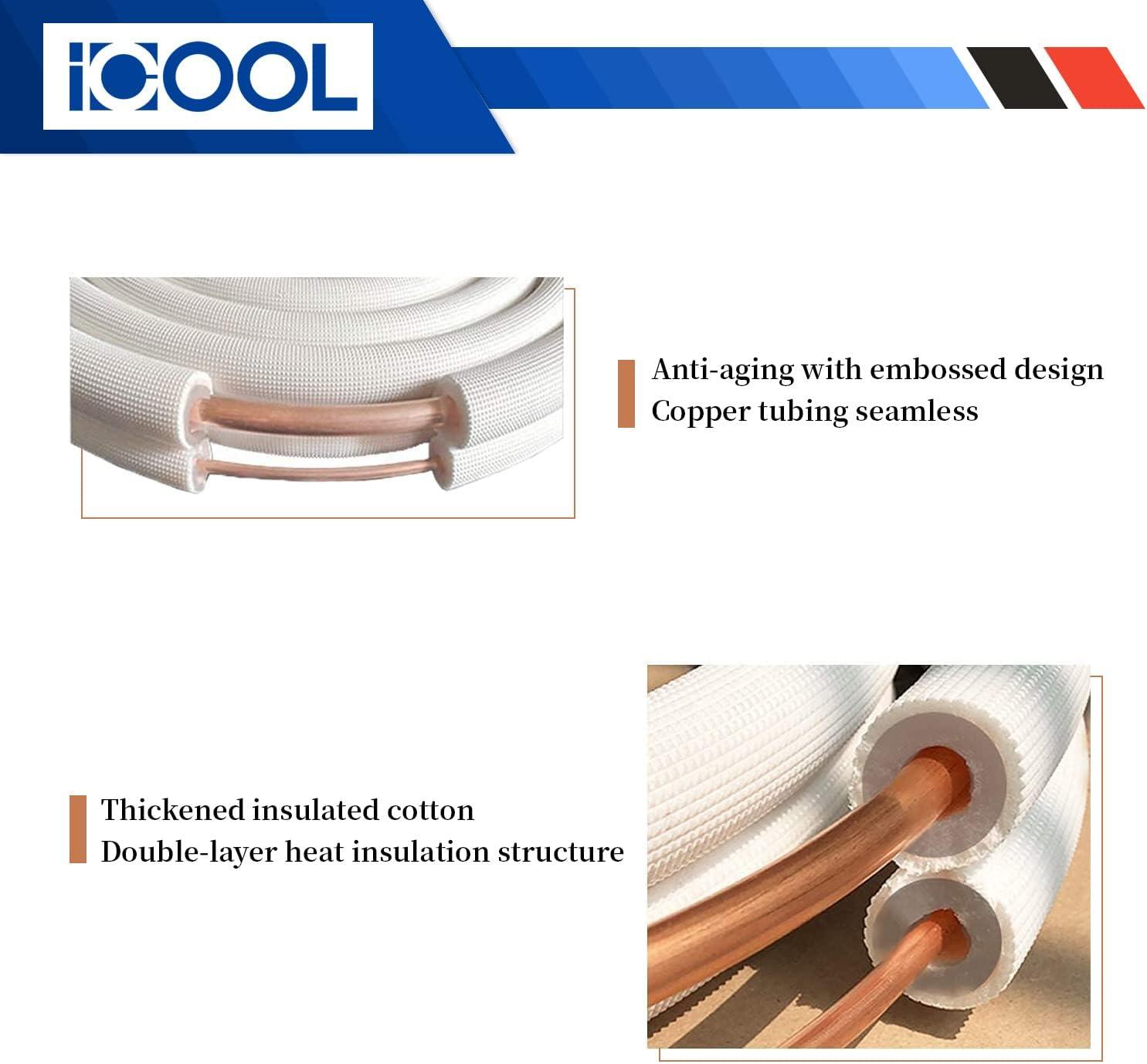 ICOOL 50 ft Mini Split Line Set Review: Buy It?