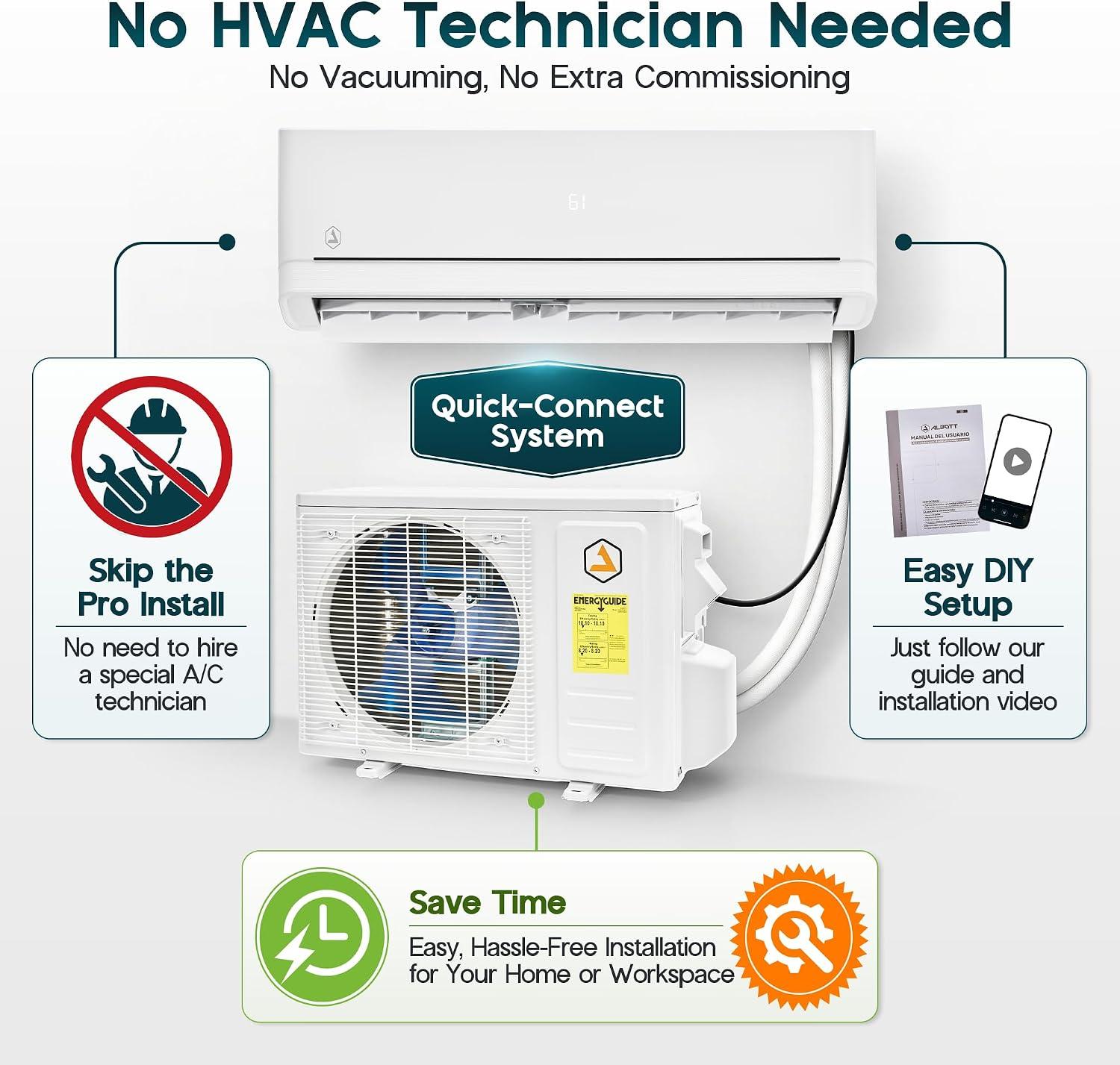Albott Easy DIY 12,000 BTU Mini Split Review: Buy?