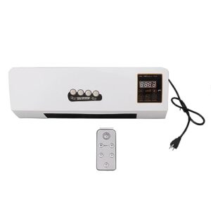 Wall Mount Air Heater, Wind and Heating Air Conditioner for Bedroom and Living Room, US Plug 110V, Mini Air Conditioner for Efficient Temperature Control (With Print)