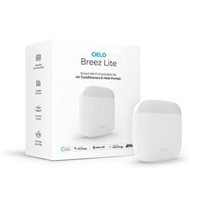 Cielo Breez Lite | Smart AC Controller for Mini-Split, Window & Portable Air Conditioners & Heat Pumps | Free App, No Subscriptions | Alexa, Google, Siri Shortcuts, SmartThings, IFTTT (White)