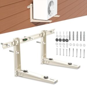 Toutgood Outdoor Mini Split Wall Mounting Bracket, Heavy-Duty Wall Bracket for 7000 Btu to 12000 Btu Ductless Mini Split Air Conditioner AC Heat Pump Systems , Max 400 Lb Capacity