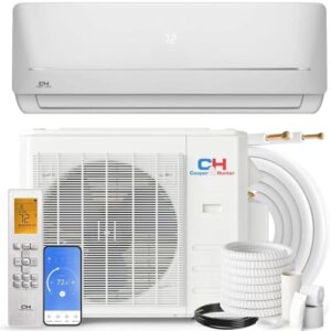 Cooper & Hunter 18,000 BTU, 230V 19 SEER Ductless Mini Split AC/Heating System Pre-Charged Inverter Heat Pump with 16ft Installation Kit