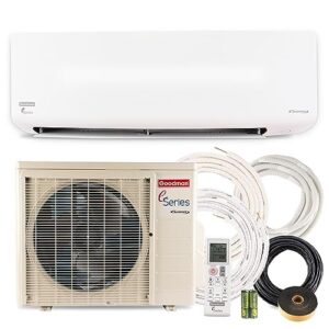 Goodman Mini Split 18,000 BTU 18 SEER2, Inverter Ductless Air Conditioner with Heat Pump System, Energy-Efficient Mini Split Air Conditioner, Installation Kit Included, 230V