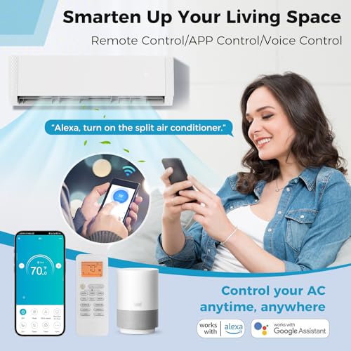 DORTALA 3-Zone Mini Split AC Heater 36K BTU Wifi Smart Inverter Heat Pump - Image 3