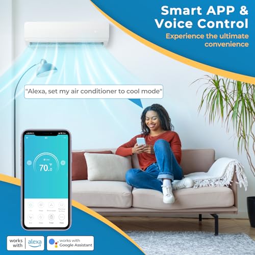 High-Efficiency 36K BTU Mini Split AC: Dual Zone, WiFi, Alexa Compatible, 3000 sq ft - Image 4