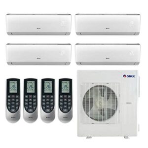 GREE 42,000 MULTI+ Ultra Vireo 23 SEER QUAD Ductless Mini Split System (9-9-12-18) Built-in Wi-Fi