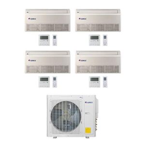 Gree 30,000 BTU Multi21+ Quad-Zone Floor/Ceiling Mini Split Air Conditioner Heat Pump 208/230V SEER 21 (9-9-12-12)