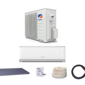 Gree 12,000 BTU 17 SEER LIVO Gen 3 Wall Mount Mini Split A/C Heat Pump 208/230V - Built-in Wi-Fi - Comfort Value Kit