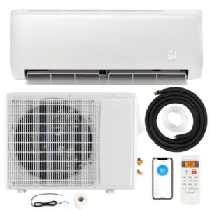 DORTALA 24000 BTU Mini Split Air Conditioner & Heater, 21 SEER2 208-230V Pre-Charged Inverter Heat Pump System, Wall Mounted Ductless AC Unit with Energy Star, Remote, Compatible with Alexa
