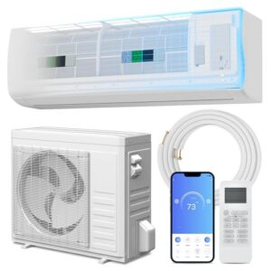 Athena Collection Mini Split Air Conditioner and Heater with 4-in-1 Filters, 36000 BTU, 208/230V, 19 SEER2 AC Unit with WIFI App Control, Cools Up to 2500 Sq.Ft, Energy Efficient & Installation Kit