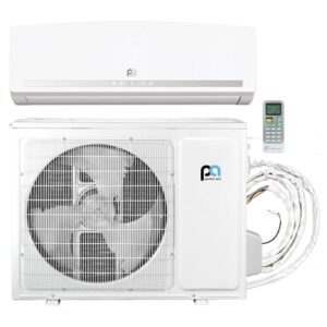 Perfect Aire 12,000 BTU DIY Mini-Split AC & Heat Pump – 19.5 SEER, Quick Connect, Pre-Charged 25ft Line Set, 115V, Smart WiFi Control, No HVAC Needed