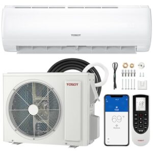 TOSOT 18,000 BTU Mini-Split Air Conditioner, Wifi Enabled Ductless Inverter Split System AC Unit Heating System, Compatible with Alexa - 20 SEER2 230V