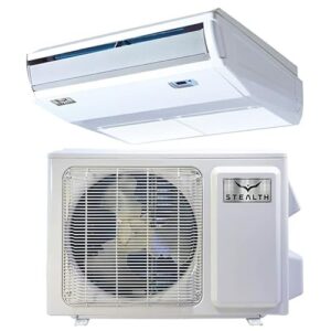 Stealth 36000 BTU Ductless Mini Split AC/Heating System | 16 SEER Single Zone Designer Floor or Ceiling Mount