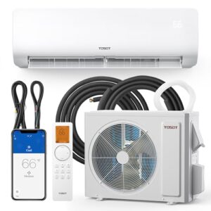TOSOT 12,000 BTU Mini-Split Air Conditioner and Heating System, 19 SEER2 Wifi-Enabled Ductless Inverter AC Unit with 16ft Copper Line Set, Voice Controlled, 208-230V, Cosmo Series