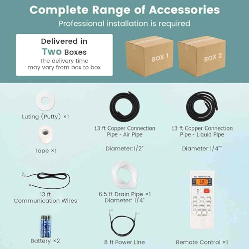 RELAX4LIFE 24K BTU Ductless Mini AC/Heat Pump - Alexa, 1500 Sq Ft - Image 9