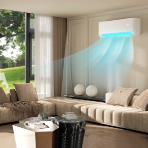 Magshion 24000 BTU Mini Split AC with 2 Ton Heat Pump, 20 SEER2 230V Inverter Air Conditioner with 4-in-1 Filter, WiFi & Alexa Compatibility, Cools Rooms Up to 1500 Sq. Ft (Signal Cable Not Included)