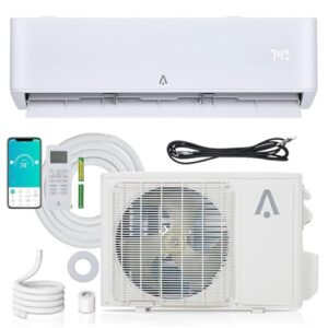 18000 BTU Mini Split Air Conditioner, Mini Split AC/Heating System, Wi-Fi Air Conditioner Inverter Heat Pump with Pre-Charged, 19 SEER2, Split AC Cools Up to 1250 Sq. Ft, w/Installation Kit, 208/230V