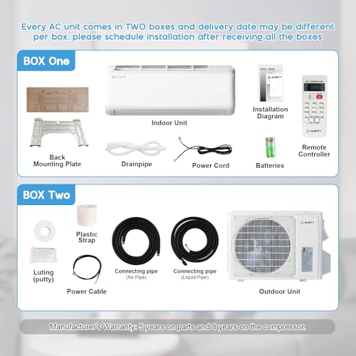 Albott 24000BTU 19 SEER2 Ductless Inverter AC – Cools/Heats 1500 Sq Ft - Image 7