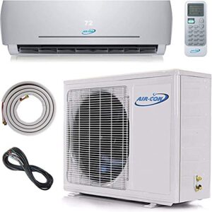 12000 BTU Mini Split Air Conditioner – Ductless AC/Heating System - 1 Ton Pre-Charged Inverter Heat Pump – 21 SEER - 15’ Lineset & Wiring - 100% Ready to Install - USA Parts & Support