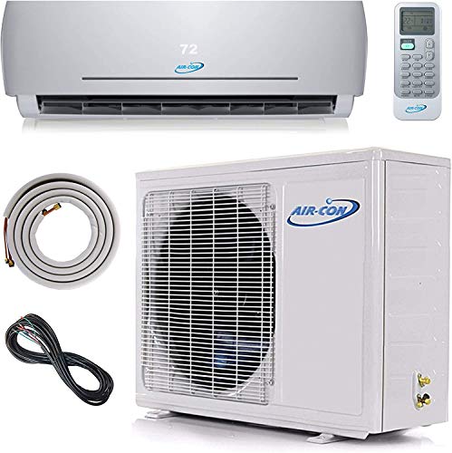 12000 BTU Mini Split Air Conditioner – Ductless AC/Heating System - 1 Ton Pre-Charged Inverter Heat Pump – 21 SEER - 15’ Lineset & Wiring - 100% Ready to Install - USA Parts & Support
