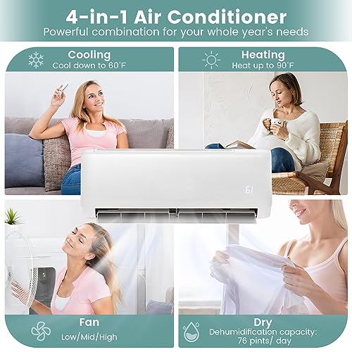RELAX4LIFE 24K BTU Ductless Mini AC/Heat Pump - Alexa, 1500 Sq Ft - Image 4
