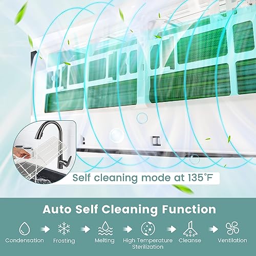 RELAX4LIFE 24K BTU Ductless Mini AC/Heat Pump - Alexa, 1500 Sq Ft - Image 5