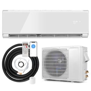 ARLIME 17000 BTU Wifi Enabled Mini Split Air Conditioner & Heater, 21 SEER2 208-230V Inverter AC Unit Cools Rooms up to 1250 Sq. Ft., Energy Efficient Split Wall AC w/Heat Pump & Installation Kit