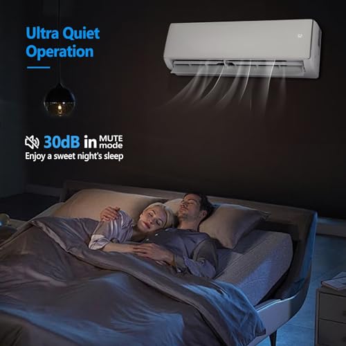 Bonnlo 17000BTU Wifi Enabled Mini Split Air Conditioner & Heater, 17 SEER2 230V Inverter Ductless Wall AC Unit with Pre-Charged Condenser, Heat Pump & Installation Kit - Image 5