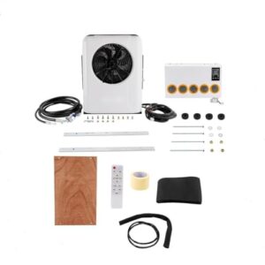 BANLICALI 24V Mini Split Air Conditioner Kit with Remote Control, 10238 BTU Mini Split AC/Cooling System for Truck Car (Cab Within 6㎡/64ft²) White 950W, Only Cooling