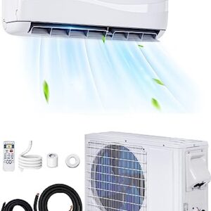 SIMOE Split Ductless Air Conditioner and Heater Mini Wall-Mounted AC Unit with Heat Pump & Ductless Inverter System (12000BTU,115V)