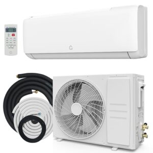 Garvee 12,000 BTU Mini Split Air Conditioner with Heat Pump, 21 SEER, Cools Up to 750 Sq. Ft, Inverter AC with Installation Kit & Remote, Ductless AC Unit with Pre-Charged Condenser, 230V, White