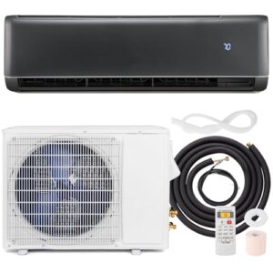 RELAX4LIFE Mini Split Air Conditioner - 12000 BTU 21 SEER2 208-230V Inverter AC Heating & Cooling System w/Heat Pump, Remote, Work with Alexa, Cool up to 750 Sq.Ft, Pre-Charged Ductless Split AC Unit
