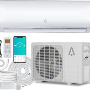 12000 BTU Mini Split Air Conditioning, 19 SEER2 Mini Split AC Inverter Heating System,Ductless Inverter Split-System Air Conditioners Cools Up to 750 Sq.Ft, with Heat Pump, Installation Kit, 230V