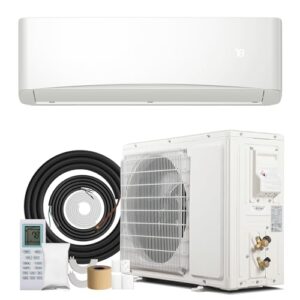 Nexaro 12000BTU Mini Split Air Conditioner& Heater, 17 SEER2 𝟐𝟑𝟎𝐕 Wall-Mounted AC Unit Cools Rooms up to 750 Sq. Ft, Energy Efficient Inverter AC with Heat Pump
