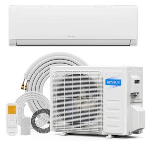 ROVSUN 12000 BTU Mini Split AC/Heating System with Inverter, 21 SEER2 Energy Saving 115V Ductless Split-System Air Conditioner with Pre-Charged Condenser, Heat Pump, Remote Control & Installation Kit