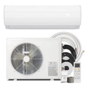 Nexaro 12000BTU Mini Split Air Conditioner Heat Pump, 19 SEER2 Inverter Compressor AC Unit Cools Rooms up to 750 Sq. Ft, 230V Ductless Split AC with Pre-Charged Condenser & Installation Kit