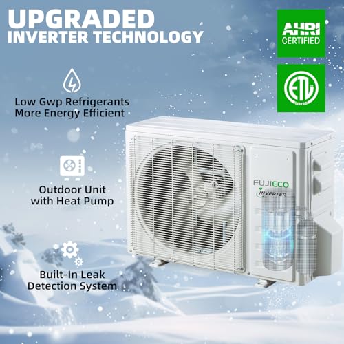 9000 BTU Ductless Mini Split AC Heat & Cool, WiFi Inverter 19 SEER2 - Image 7