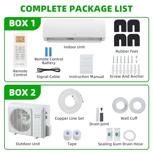 9000 BTU Ductless Mini Split AC Heat & Cool, WiFi Inverter 19 SEER2 - Image 6