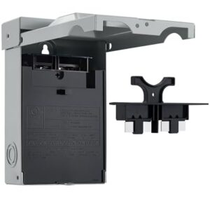 SURAIELEC 60 Amp Fused AC Disconnect Box with Pull-Out Switch, 2-Pole, 3-Wire, 1-Phase, AC Disconnect for Mini Split, Home & Light Commercial HVAC Systems, UL Listed, Fuse not Included