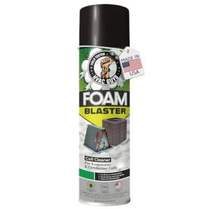 Foam Blaster AC Coil Cleaner for AC Unit | No Rinse Formula for Evaporators & Condensers | Neutral Citrus Scent