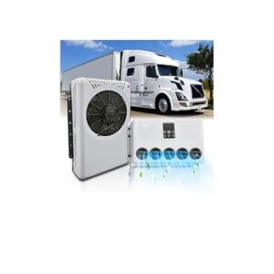 12V Air Conditioner 12000 BTU, 12 Volt DC Air Conditioner for Semi Truck Parking Mini Split AC Unit, Quiet A/C Inverter Cooling High-Efficiency for Sleeper Truck, Enclosed Trailer, Tractor, Crane,ATV