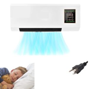 ZREVSB Climafy Portable Wall-Mounted Air Conditioner – 2-in-1 Mini Split AC Unit with Cooling & Heating, Smart Dual-Mode Ductless Air Conditioning for Bedroom, Office, Kitchen & Small Spaces(White)