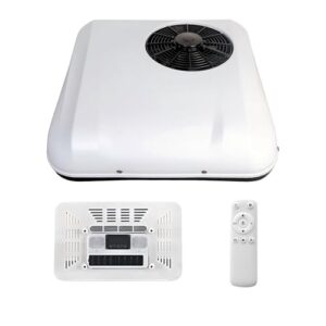 12V DC Air Conditioner,Rooftop RV Air Conditioner 10K BTU Cooling &Heating 12v mini split AC for RVs, Trucks, Vans, Campers, Tractor