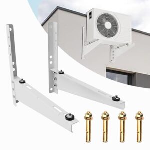 Duiliuu Mini Split Wall Mounting Bracket for 9,000-18,000 BTU Air Conditioner, Heavy Duty AC Support Bracket for Outside, Holds Up to 330lbs