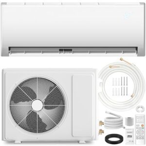 Kol Air 9000 BTU Mini Split Air Conditioner & Heat Pump - 110V/120V Wall Mount Ductless Inverter AC/Heating System - 19 SEER2, Ultra Quiet, Includes 16FT Kit