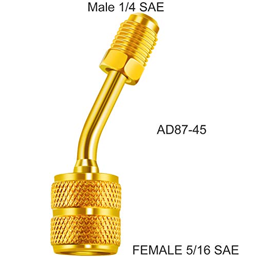 R410a Mini Split AC Charging Adapter | 5/16" Female to 1/4" Male Flare | HVAC Tool - Image 4