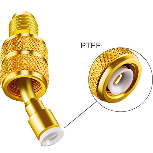 R410a Mini Split AC Charging Adapter | 5/16" Female to 1/4" Male Flare | HVAC Tool - Image 3