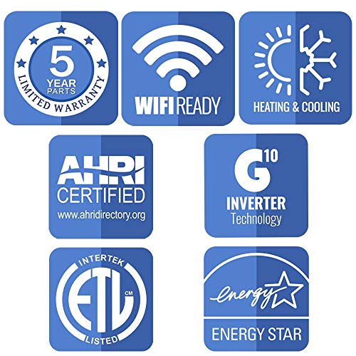 Gree 12,000 BTU 25 SEER VIREOGEN3 Wall Mount Ductless Mini Split Air Conditioner Heat Pump 208/230V - Built-in Wi-Fi - Image 6