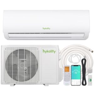 Wifi Enabled 12,000 BTU Mini Split Air Conditioner & Heater, 19 SEER2 115V Split AC Unit Ductless Inverter System with Heat Pump, Installation Kits - Cools Rooms up to 750 Sq.Ft